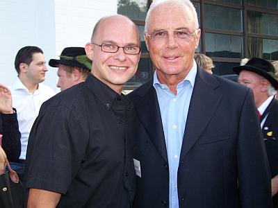 René Kleinschmidt mit Franz Beckenbauer 2008